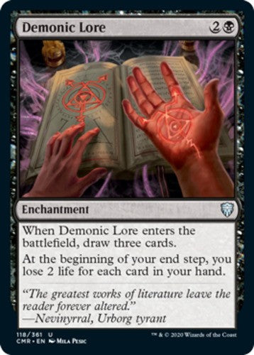 Demonic Lore - Commander Legends - English - NM - MTG