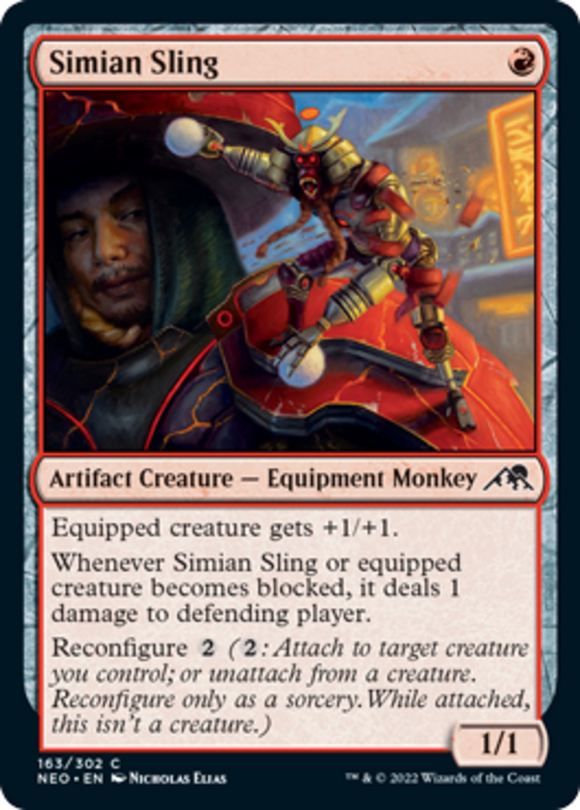 Simian Sling - Kamigawa: Neon Dynasty - English - NM - MTG