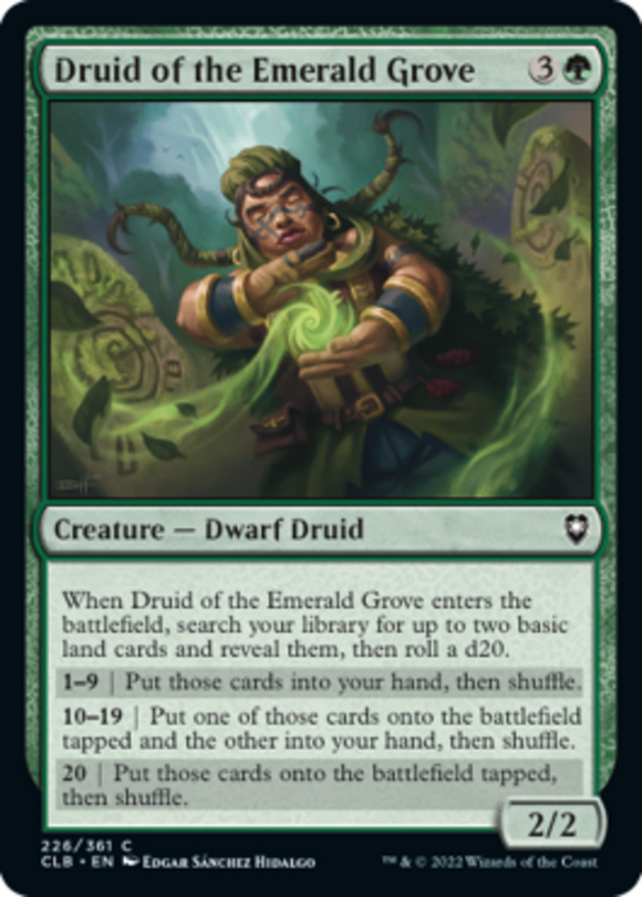 Druid of the Emerald Grove - Battle for Baldur's Gate - English - NM - MTG