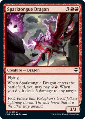 Sparktongue Dragon - Commander Legends - English - NM - MTG
