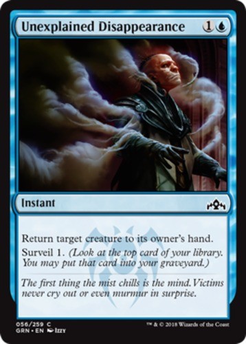 Unexplained Disappearance - Guilds of Ravnica - English - NM - MTG