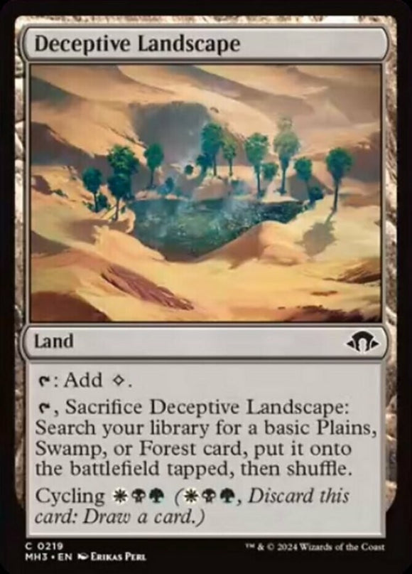 Deceptive Landscape - Modern Horizons 3 - English - NM - MTG