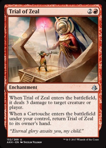 Trial of Zeal - Amonkhet - English - NM - MTG
