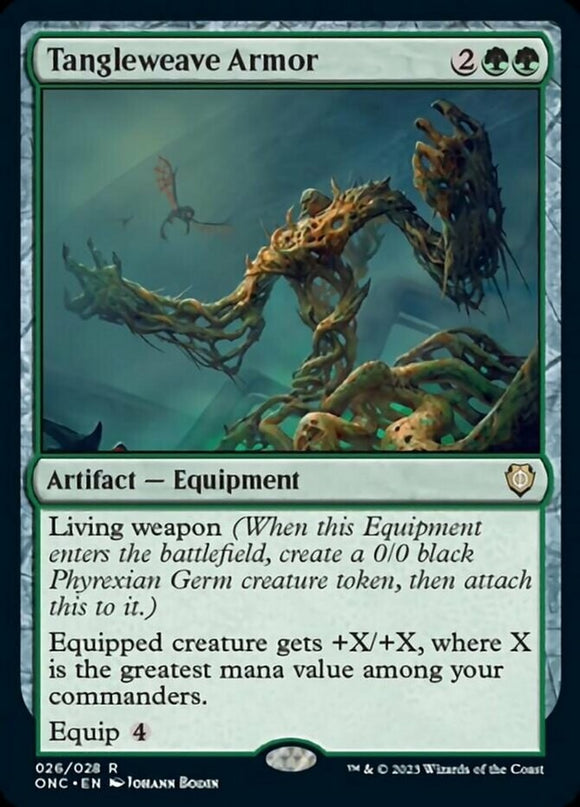 Tangleweave Armor - Commander: Phyrexia: All Will Be One - English - NM - MTG