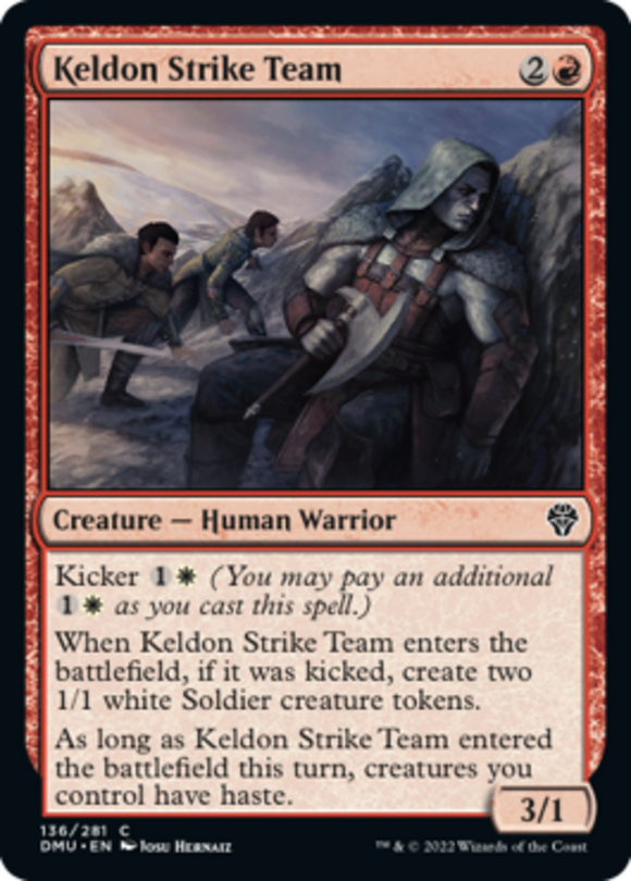 Keldon Strike Team - Dominaria United - English - NM - MTG