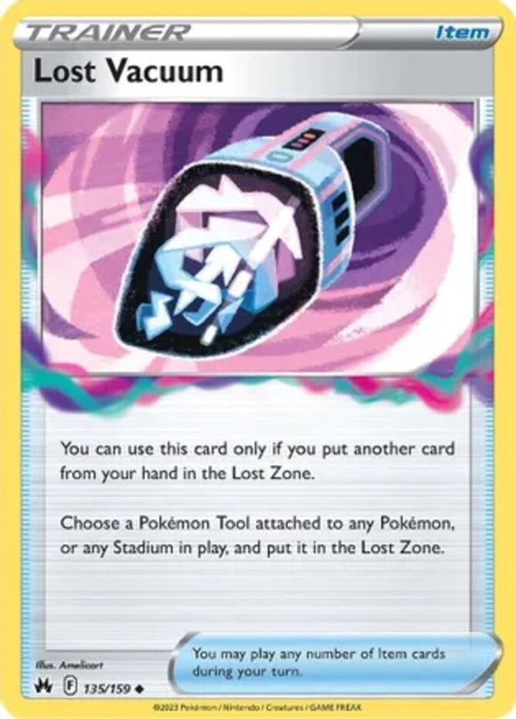 Lost Vacuum - 135/159 - Uncommon - Sword & Shield - Crown Zenith NM - Pokemon TC