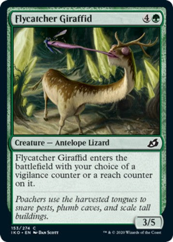 Flycatcher Giraffid - Ikoria: Lair of Behemoths - English - NM - MTG