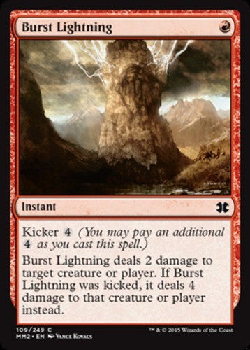 Burst Lightning - Modern Masters 2015 - English - NM - MTG