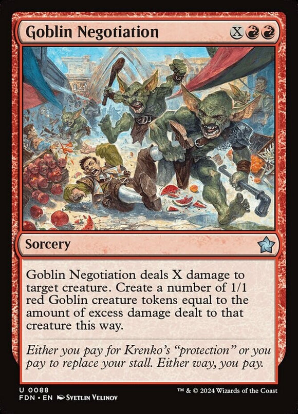Goblin Negotiation - Foundations - English - NM - MTG