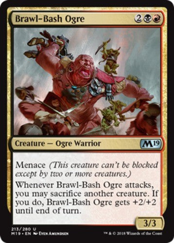 Brawl-Bash Ogre - Core Set 2019 (M19) - English - NM - MTG