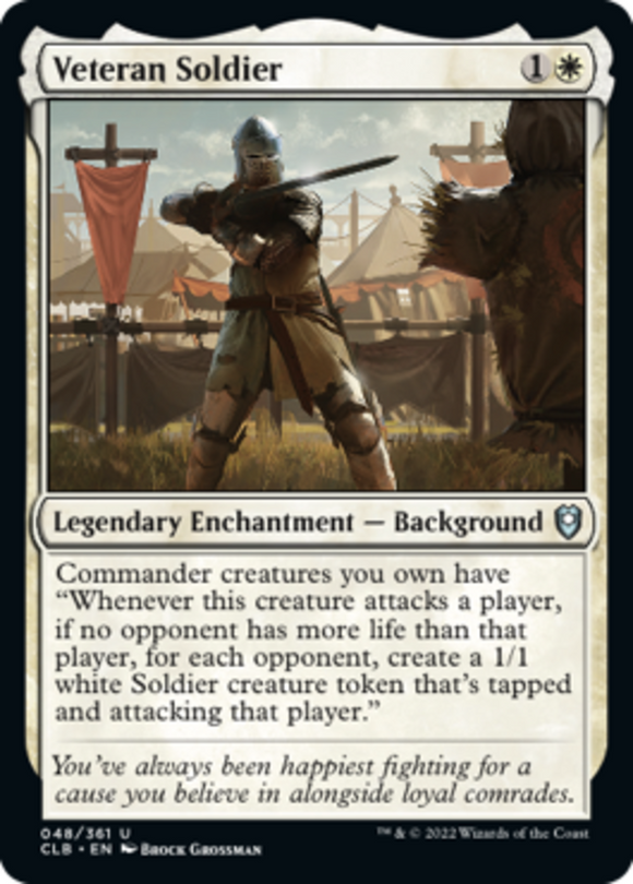 Veteran Soldier - Battle for Baldur's Gate - English - NM - MTG