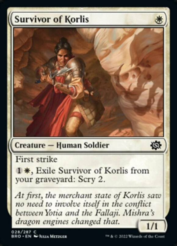 Survivor of Korlis - The Brothers' War - English - NM - MTG