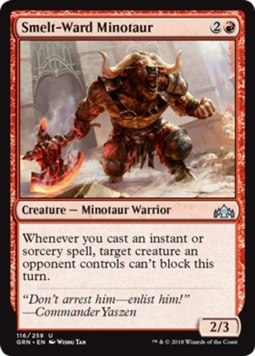 Smelt-Ward Minotaur - Guilds of Ravnica - English - NM - MTG