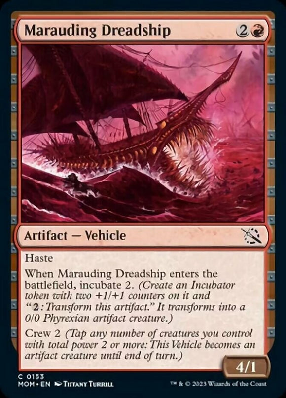 Marauding Dreadship - March of the Machines - English - NM - MTG