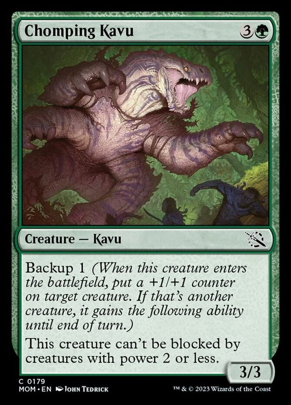 Chomping Kavu - March of the Machines - English - NM - MTG