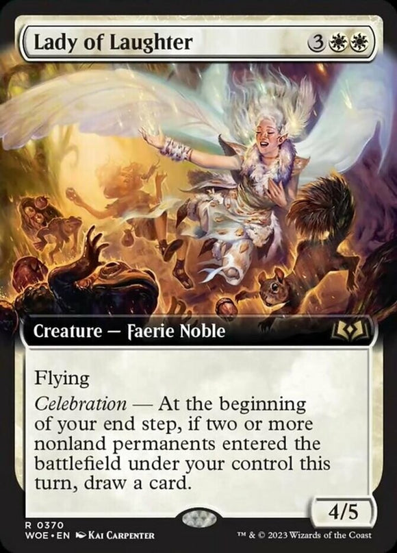 Lady of Laughter - Extended Art - Wilds of Eldraine - English - NM - MTG