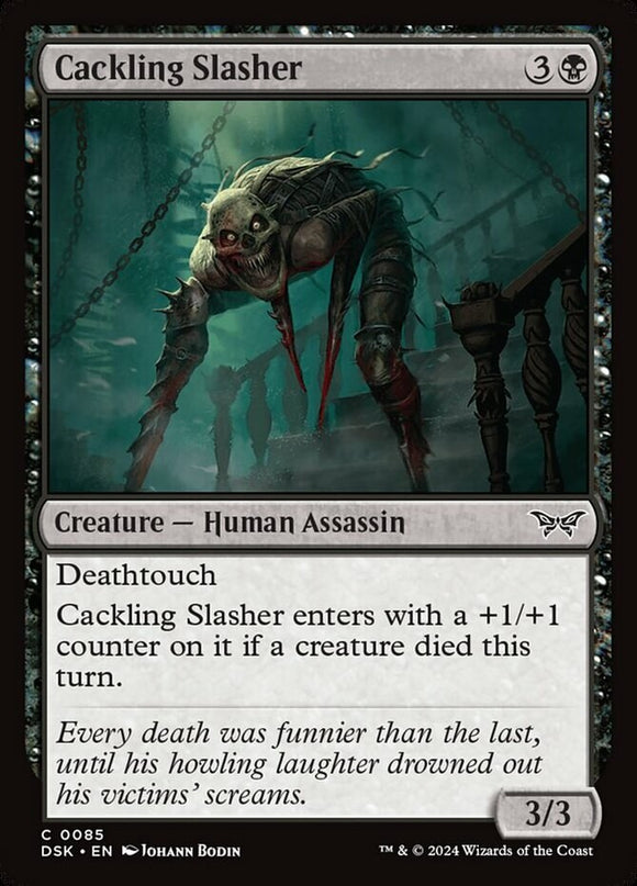 Cackling Slasher - Duskmourn: House of Horror - English - NM - MTG