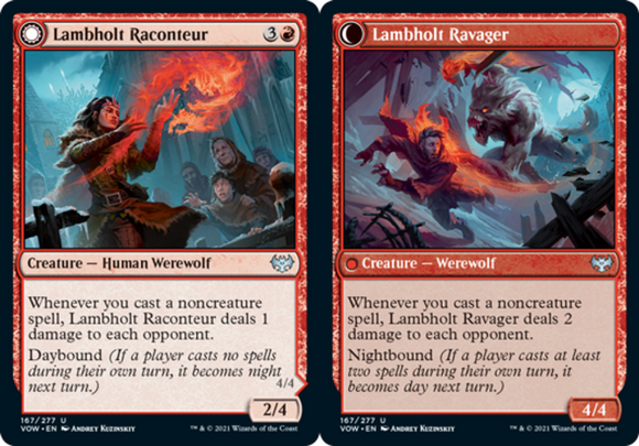 Lambholt Raconteur // Lambholt Ravager - Innistrad: Crimson Vow - English - NM -