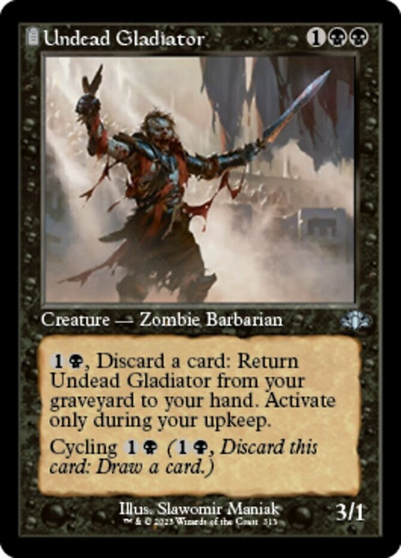 Undead Gladiator - Retro Frame - Dominaria Remastered - English - NM - MTG