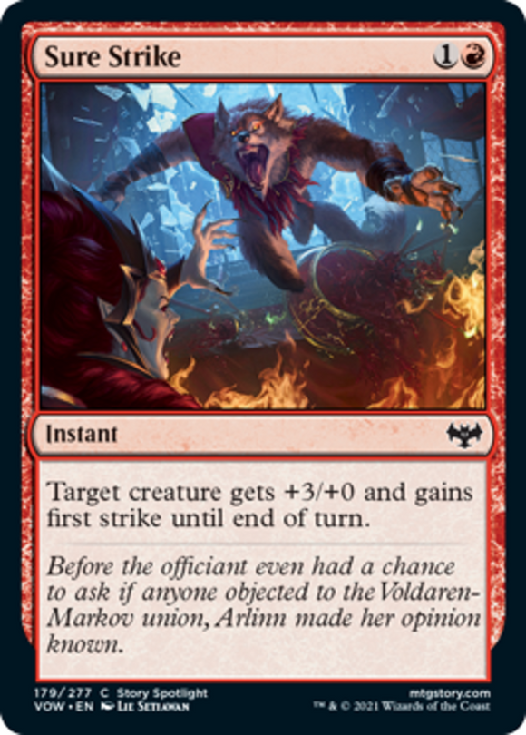 Sure Strike - Innistrad: Crimson Vow - English - NM - MTG