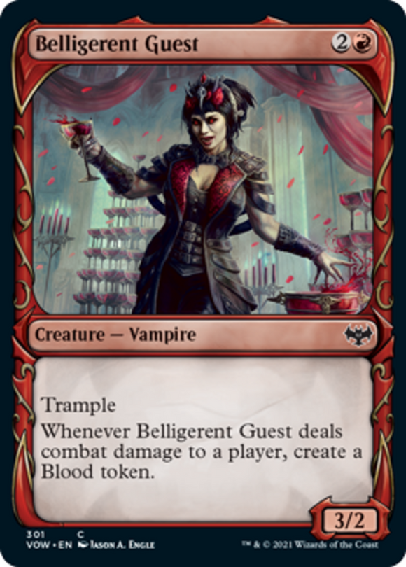 Belligerent Guest - Showcase - Innistrad: Crimson Vow - English - NM - MTG
