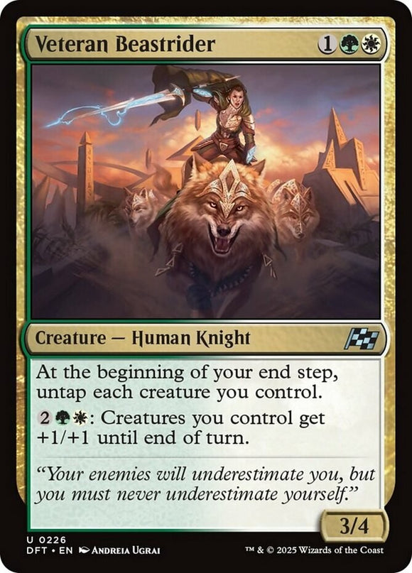 Veteran Beastrider - Aetherdrift - English - NM - MTG