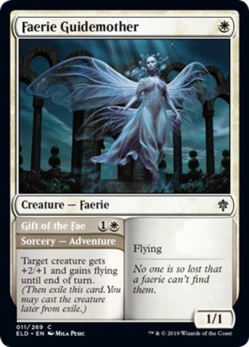Faerie Guidemother // Gift of the Fae - Throne of Eldraine - English - NM - MTG