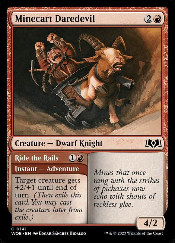 Minecart Daredevil // Ride the Rails - Wilds of Eldraine - English - NM - MTG