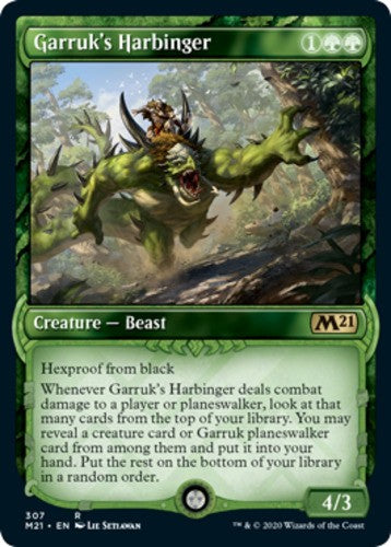Garruk's Harbinger - Showcase - Core Set 2021 (M21) - English - NM - MTG