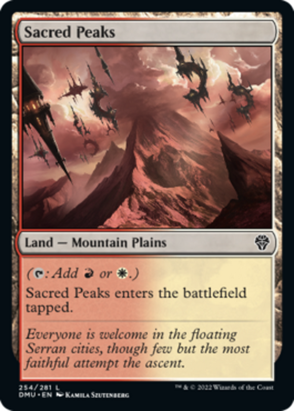 Sacred Peaks - Dominaria United - English - NM - MTG