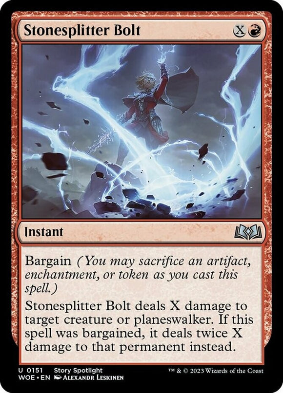 Stonesplitter Bolt - Wilds of Eldraine - English - NM - MTG