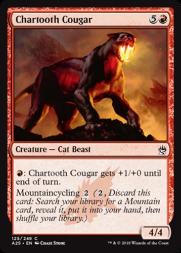 Chartooth Cougar - Masters 25 - English - NM - MTG