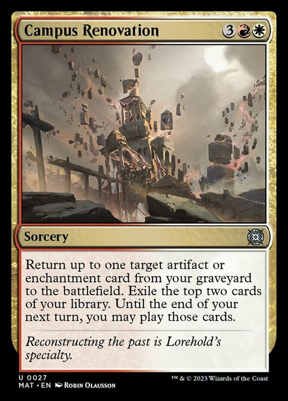 Campus Renovation - March of the Machines: The Aftermath - English - NM - MTG