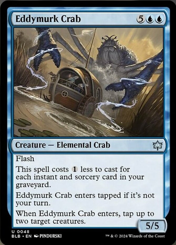 Eddymurk Crab - Bloomburrow - English - NM - MTG
