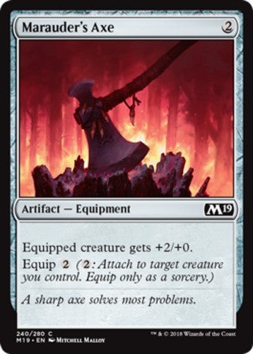 Marauder's Axe - Core Set 2019 (M19) - English - NM - MTG