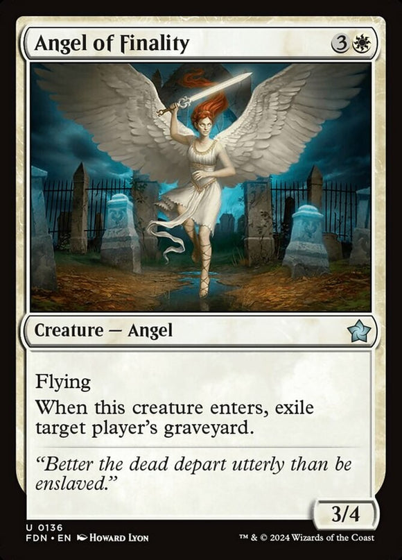 Angel of Finality - Foundations - English - NM - MTG