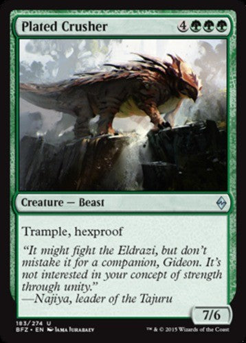 Plated Crusher - Battle for Zendikar - English - NM - MTG