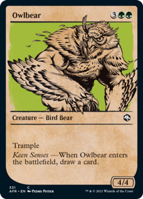Owlbear - Showcase - Forgotten Realms - English - NM - MTG