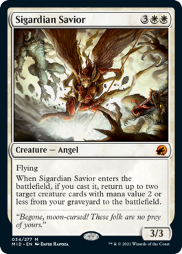 Sigardian Savior - Innistrad: Midnight Hunt - English - NM - MTG
