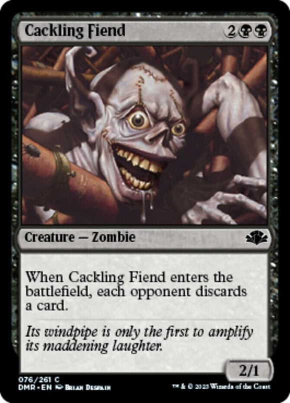 Cackling Fiend - Dominaria Remastered - English - NM - MTG