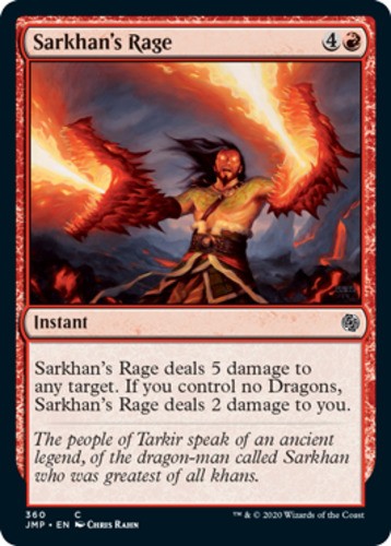 Sarkhan's Rage - Jumpstart - English - NM - MTG