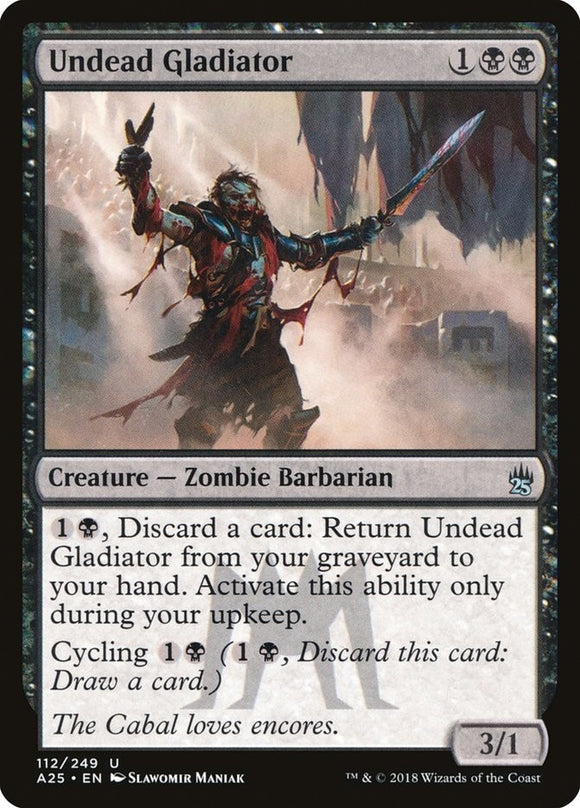 Undead Gladiator - Masters 25 - English - NM - MTG