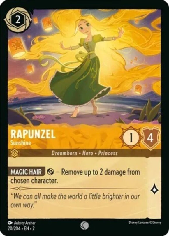 Rapunzel - Sunshine - 20/204 - Common - Rise of the Floodborn NM