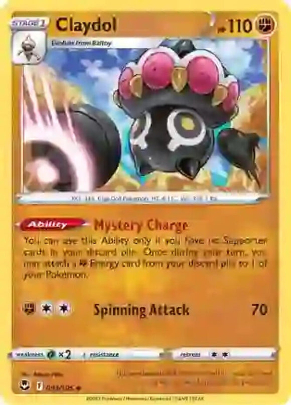 Claydol - 094/195 - Uncommon - Sword & Shield - Silver Tempest NM - Pokemon TCG