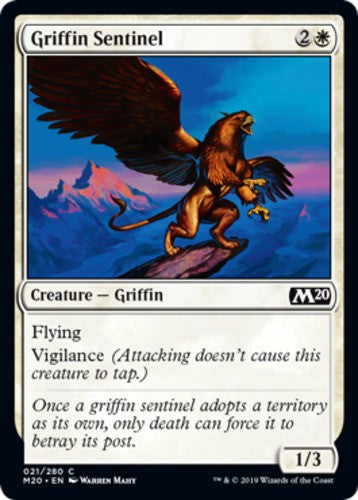 Griffin Sentinel - Core Set 2020 (M20) - English - NM - MTG