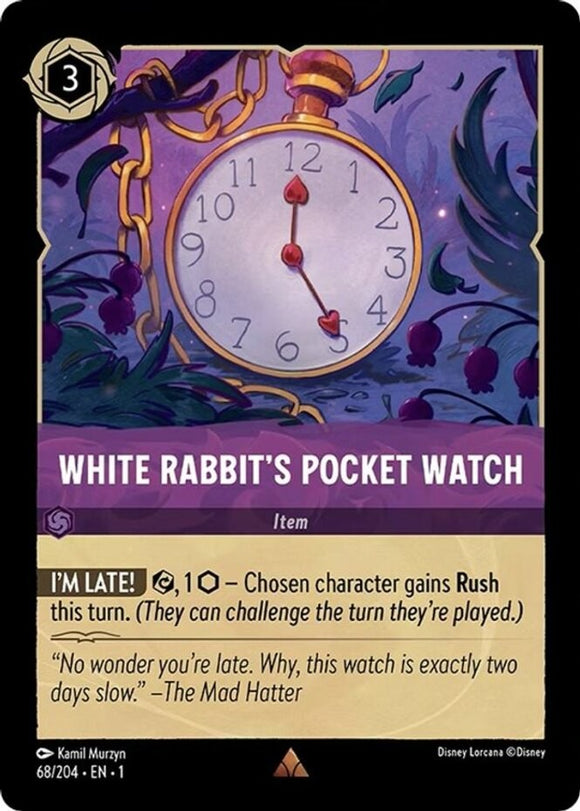 White Rabbit's Pocket Watch - 68/204 - Rare - The First Chapter NM