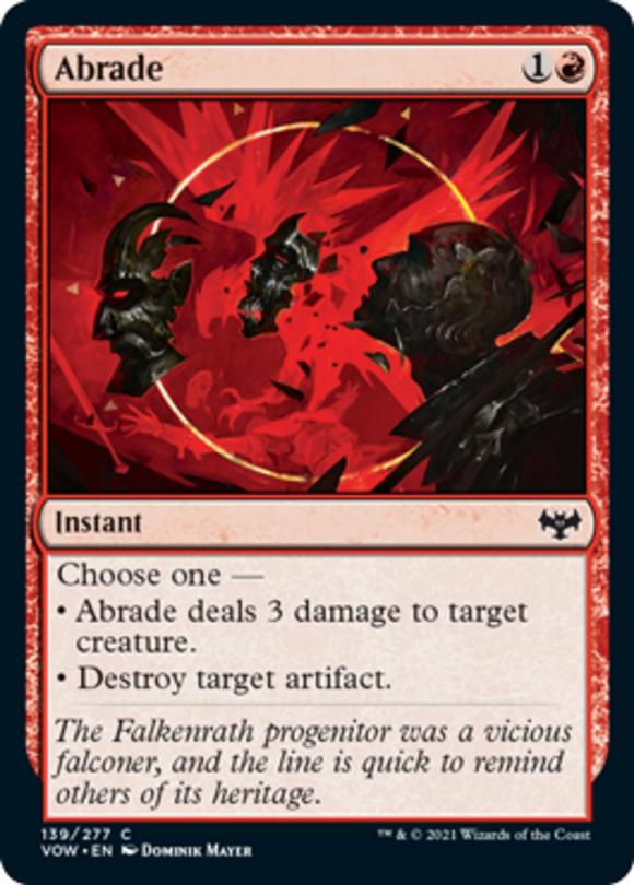 Abrade - Innistrad: Crimson Vow - English - NM - MTG