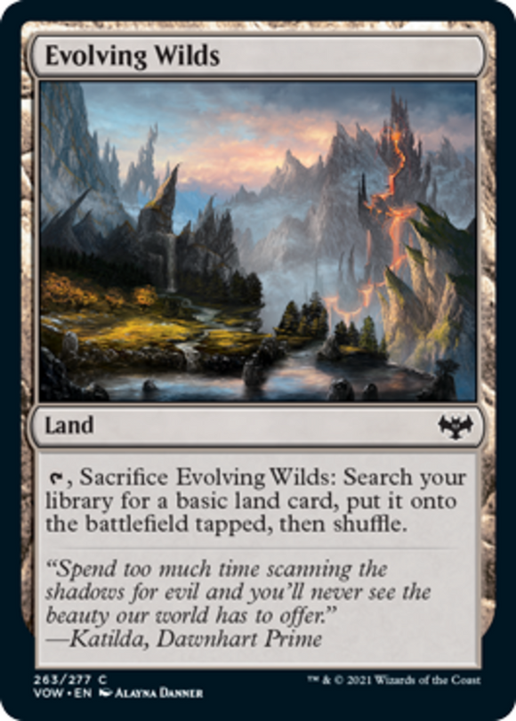 Evolving Wilds - Innistrad: Crimson Vow - English - NM - MTG