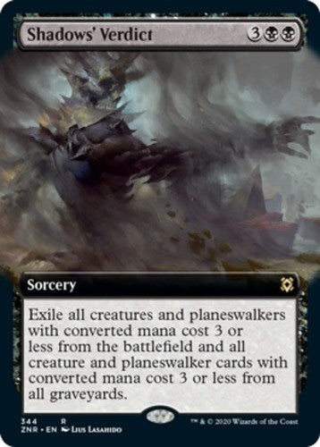 Shadows' Verdict - Extended Art - Zendikar Rising - English - NM - MTG