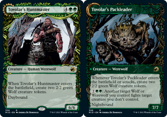 Tovolar's Huntmaster // Tovolar's Packleader - Showcase - Innistrad: Midnight Hu